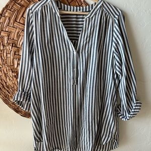 Old Navy Blue and white striped tunic.
